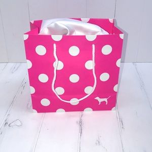 20 Victoria’s Secret Brand Designer New Pink Polka Dot Shopping Bag